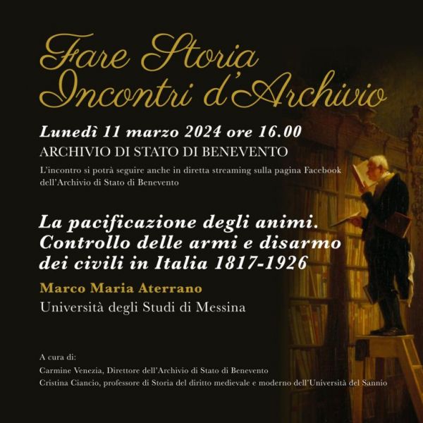 Presentazione del libro di Marco Maria Aterrano “La pacificazione degli animi”